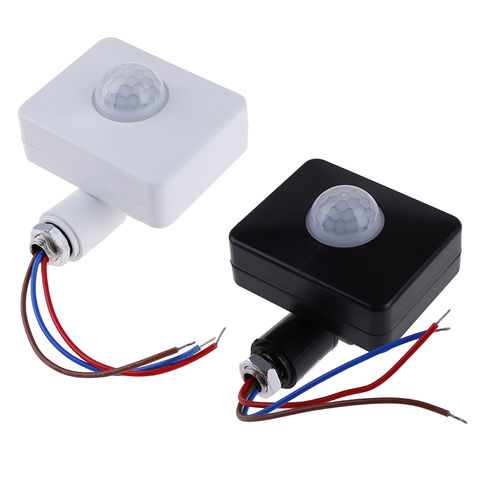 Motion Sensor 12V Automatic Infrared AC 110V 220V PIR Motion Switch Detector DC 12 Volt Lamp Light Outdoor Timer Sensor Switch 2022 - купить недорого