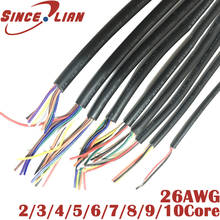 Cable de Audio de 10 metros para reparación, Cable de alimentación LED eléctrico, 26AWG, 2, 3, 4, 5, 6, 7, 8, 9, 10 core, UL2464, 26AWG 2024 - compra barato