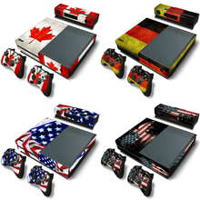 Diseño de bandera para X box one, pegatina para consola y 2 controladores, pegatina de vinilo para X BOX ONE 2024 - compra barato