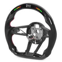 Display de fibra de carbono para volante, compatível com audi r8 mk2 tt/tts/ttrs mk3 2015, volante em led 2024 - compre barato