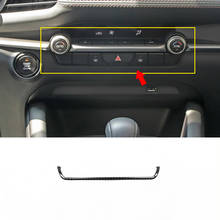 Tira de decoración de acero inoxidable para Mazda 3, 2019, 2020, accesorios para consola tipo U, pegatina embellecedora, estilo de coche, 1 ud. 2024 - compra barato