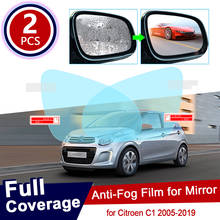 for Citroen C1 2005~2019 MK1 MK2 Full Cover Anti Fog Film Rearview Mirror Rainproof Anti-Fog Films Accessories 2008 2013 2014 2024 - buy cheap