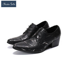 Bela sapato de luxo masculino, calçado de casamento 6cm, saltos altos, moda, sapato oxford, festa, baile, verão 2024 - compre barato