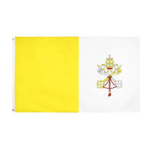 Подвесной флаг Yehoy 90*150 см для украшения, флаг Ватикан 2024 - купить недорого