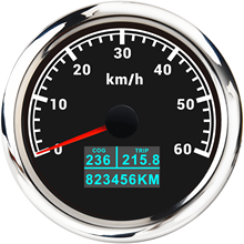 Velocímetro gps para carro 85mm, odômetro com display lcd, quilometragem total, km/h, adequado para motocicleta de barco 2024 - compre barato