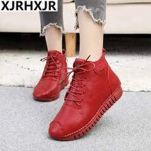 Promotion Women Shoes Winter Autumn Warm Plush Platform Shoes Woman Fashion Sneakers Casual Soft Bottom Waterproof Red Shoes 2024 - buy cheap