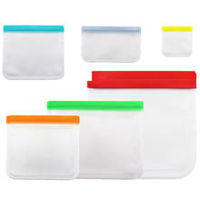 1Pcs Reusable Top Ziplock Food Storage Bags Multi Purpose PEVA Freezer Bag Leakproof Kitchen Accessories 2024 - buy cheap