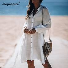 Cobertura de biquíni feminina, capa kaftan para praia, vestido de túnica, sexy, 2021 2024 - compre barato