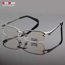 Fashion Polygon Eyeglasses Frame Rimless Glasses High Quality Titanium Eyeglasses Frames Half Rimless Optical Spectacles 1143 2024 - buy cheap