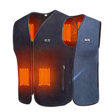 Smart Dual-control Self-heating Clothes 5V / 2.1A Electric Heating Vest USB Charging Heating Vest Outdoor Vest 2024 - buy cheap