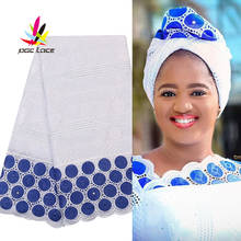 Voile suíço de algodão renda tecido 2019 design africano véu renda em suíça alta qualidade leite seco rendas de seda para festa 2024 - compre barato