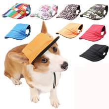 Summer Pet Dog Hat Cap Dog Baseball Cap Canvas Small Dog Sunscreen Hat Cap Accessories Outdoor Hiking Pet Products Supplies 2024 - buy cheap