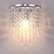 Modern Crystal Wall Lamp Chrome Sconce Wall Light For Living Room Bathroom Home Indoor Lighting Decoration 2024 - buy cheap