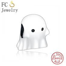 FC Jewelry Fit Original Brand Charm Bracelet 100% 925 Silver Boo Ghost Bead Making Christmas Women Berloque New Arrival 2019 2024 - buy cheap