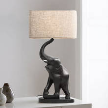 Modern Creative Elephant Table Lamps for Living Room Lamparas De Mesa Para El Dormitorio Art Deco Study Office Bed Table Lights 2024 - buy cheap