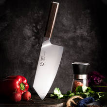 YARENH-cuchillo profesional Nakiri de acero inoxidable 1,4116, utensilio afilado para Chef de cocina, mango de ébano, afilado alemán, 7 pulgadas 2024 - compra barato
