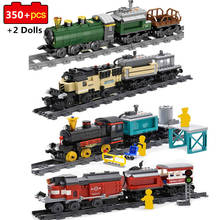 2021 City Train Set Railway Track Building Blocks Compatible Electric Train Bricks Gift High Tech Toys For Children 2024 - buy cheap