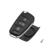 Uxcell-carcasa de llave remota con tapa de 3 botones, reemplazo para Audi A3, A4, A6, A8, TT, Q7, S6 2024 - compra barato