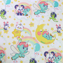 Cartoon Lovely Unicorn Cotton Fabric for Kids Clothes Sewing Quilting Fabrics Needlework Material DIY Handmade 2024 - buy cheap