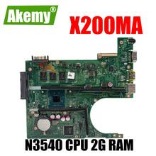 Akemy X200MA Материнская плата Asus X200MA F200MA X200M F200M лаптоп материнской платы W/ N3540 Процессор 2G Оперативная память 2024 - купить недорого