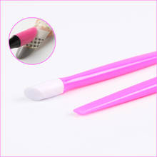 hot sell 2022 1 pc pink plastic Nail Sticker Push Stick Double-Sided Nail Sticker Push Stick Nail Art Tool 2024 - buy cheap