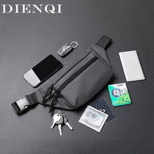 DIENQI-riñonera impermeable para hombre, bolso de pecho a la moda, para viaje al aire libre, con cinturón para teléfono, monedero de gran capacidad 2024 - compra barato