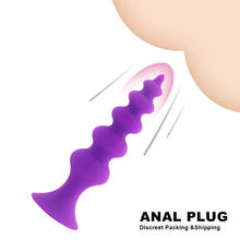 Exvoid brinquedo sexual íntimo para mulheres, plugue anal com contas de silicone dilatador vaginal e ponto g 2024 - compre barato