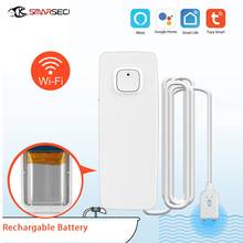 Smart life-Detector de fugas de agua, inalámbrico, recargable, WiFi, Control por aplicación, Tuya Smart 2024 - compra barato