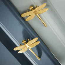 Dragonfly Shape/ Brass Knobs Cupboard Pulls Drawer Knobs Kitchen Cabinet Handles Furniture Handle Hardware 2024 - buy cheap