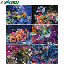 AZQSD Full Square Diamond Painting Turtle Picture Of Rhinestones Diamond Embroidery Animals Mosaic Needlework Home Decor 2024 - buy cheap