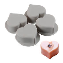 FUNBAKY 3d силиконовые формы для мыла в форме сердца ручной работы для мыла 4 формы для буханки Куб DIY форма ручной работы инструмент для украшения торта лоток 2024 - купить недорого