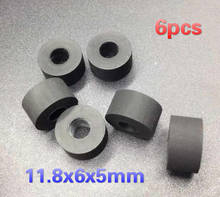 11.8x6x5mm wheel belt pulley rubber audio pressure pinch roller for cassette deck tape recorder Stereo player jvc254 354 718 218 2024 - buy cheap