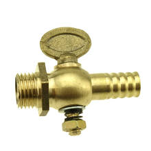 Brass Drain Pet Cock Valve Gas Oil Fuel Engine Motor For 10 mm Hose ID x 1/4" 3/8" 1/2" BSPP (G) 2024 - buy cheap