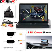 Koorinwoo HD 2.4G Wireless LCD Screen Video System Car Monitor Digital Parking 4.3" Folding Dash Screen for Rear view Camera TFT 2024 - buy cheap