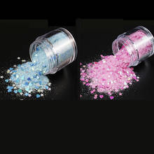 1 Box Nail Glitter Powder Flakes Mixed-size Flake Dust Pink Purple Blue Flake Sequin Strip Moon Heart-shape Nails Glitter Flakes 2024 - buy cheap