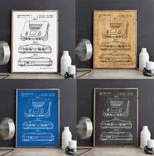 Nintendo 64 Game patent,Gaming wall art , posters, room decor,vintage print,blueprint, gift idea, games wall Decorations 2024 - buy cheap