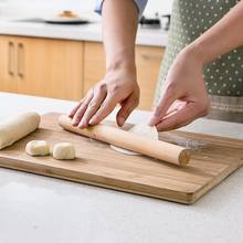 Натуральная деревянная скалка для кухни, украшение торта из массива помадки, ролик для теста, кухонные инструменты для выпечки, аксессуары 2024 - купить недорого