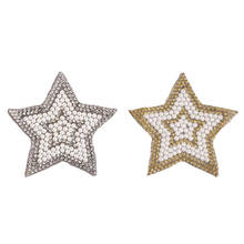 8 designs Crystal Pearl Rhinestone Patches DIY Motif Iron on Patches Applique For Hot Fix Strass Clothing Shoe Bag 2024 - buy cheap