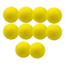 10 peças de espuma do plutônio bolas de golfe esponja elástica indoor formação prática ao ar livre 2024 - compre barato
