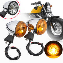 Gire a luz do sinal para indian scout sessenta bobber 14-19 frente da motocicleta halogênio pisca a luz do sinal indicador 2024 - compre barato