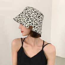 Elegant fisherman hat women cotton Leopard Print hat sun bucket hat Cosplay women's hats spring 2021 hats for women summer girls 2024 - buy cheap