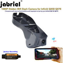 Jabriel-Cámara de salpicadero oculta para coche, dispositivo con Wifi, dvr, para Infiniti qx50, qx70, android ex37, g37, fx, 2013 P, 2014, 2015, 2016, 2017 2024 - compra barato