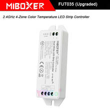 Miboxer-fita de luz led com controle de temperatura, 2.4ghz, 4 zona, cor, fut035 (atualizada), 12v ~ 24v, fita reguladora de luz branca dupla 2024 - compre barato