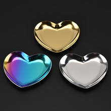 Heart Shaped Jewelry Storage Tray Nordic Home Decoration Accessories Tray Stainless Steel Jewelry Storage Tray 2024 - buy cheap