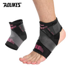 AOLIKES Adjustable Ankle Support Pad Protection Elastic Bandage Ankle Brace Guard Sprains Injury Wrap Heel Pad for Basketball 2024 - buy cheap