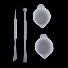 4pcs Measuring Mixing Cup Stick Silicone Mold Dispenser DIY Jewelry Resin Glue Tools for Jewelry Making Supplies