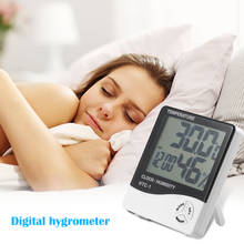 Display Temperature Humidity Meter Gauge Desktop Wall Mounted with Alarm Clock for Household Bedroom Decoration 2024 - buy cheap