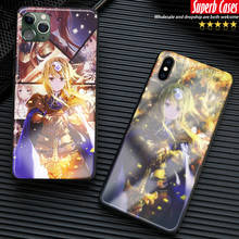 Alice Zuberg Sword art online alicization soft silicone Glass Phone case cover shell For iPhone 6 6s 7 8 Plus X XR XS 11 Pro max 2024 - buy cheap