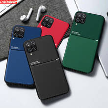 Funda de silicona a prueba de golpes para Samsung Galaxy A12, carcasa magnética de cuero con soporte para coche, para Samsung A02, A32, A42, A52, A72, 5G 2024 - compra barato