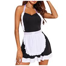 Sexy Lingerie Porno Maid Cosplay Babydoll Dress Women's Erotic Costumes Sexy Underwear Lace Backless Lenceria Mujer Sex Nightie 2024 - buy cheap